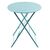 Bolero Round Pavement Style Table in Seaside Blue 595mm - Lightweight