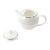 Royal Bone Afternoon Tea Silverline Tea Pot in White - Bone China - 450ml