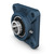 FY1.3/16TF Flanged Y-bearing units with a cast housing with a square flange and