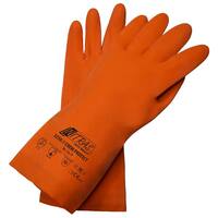 NITRAS CHEM PROTECT, Chemikalienschutzhandschuhe, Latex, orange, EN 388, EN ISO 374, Größe 10