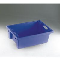 Coloured solid side stack and nest containers - 32L