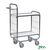 Kongamek order picking trolleys with adjustable shelves, H x W x L - 1120 x 470 x 1395 with 2 shelves