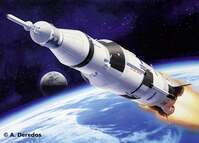 Revell Apollo Saturn V Teremjármű építőkészlet 1:144 (04909)