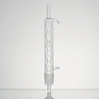 250mm LLG-condensor volgens Allihn borosilicaatglas 3.3 glas olijfgroen