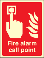 SPARTEX 31011E FIRE ALARM CALL POINT (200X150MM) PHOTOESCENT RIGID