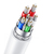 Kabel przewód USB-C PD QC 100W 5A 480Mb/s 1m biały