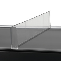 Divider / Shelf Divider / Product Divider Series "MP", straight, with product stopper | 400 mm 60 mm 60 mm with left-hand stopper 400 mm