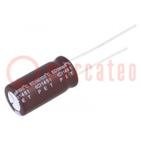 Capacitor: electrolytic; low ESR; THT; 1500uF; 10VDC; Ø10x20mm