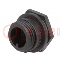 Connector: rond; contact; mannelijk; PIN: 3; contactloos; IP68; 250V