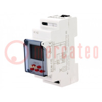 Programmable time switch; Range: 24h / 7days; SPDT; 230VAC; PIN: 5