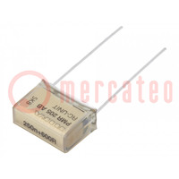 Capacitor: paper; X2; 250nF; 125VAC; 15.2mm; ±20%; THT; PMR205