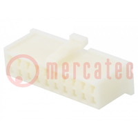 Connector: wire-board; MDF6; plug; female; w/o contacts; PIN: 20