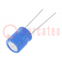 Capacitor: electrolytic; THT; 100uF; 35VDC; Ø10x12.5mm; Pitch: 5mm