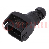 Enclosure: for HDC connectors; Han-Eco® B; size 6B; for cable