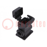Enclosure: for HDC connectors; Han-Eco® B; size 6B; with latch