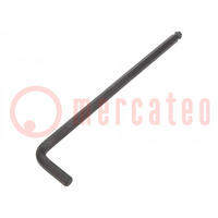 Wrench; hex key,spherical; HEX 8mm; Overall len: 206mm