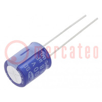 Capacitor: electrolytic; THT; 68uF; 100VDC; Ø10x12.5mm; ±20%; 2000h