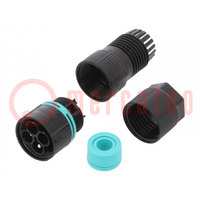 Connector: AC supply; screw terminal; male; TH387; 7÷13.5mm; 450V