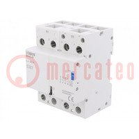 Relay: installation; bistable,impulse; NO x4; Ucoil: 230VAC; 40A