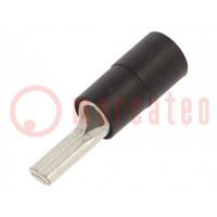 Tip: wire pin; Ø: 5.5mm; 16mm2; crimped; for cable; insulated; black