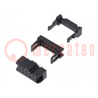 Conector: IDC; enchufe; hembra; PIN: 10; IDC; para cable cinta