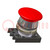 Przełącznik: przyciskany; 22mm; Poz.stab: 1; czerwony; IP55; Poz: 2