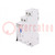 Relay: installation; bistable,impulse; NC + NO; Ucoil: 24VAC; 25A