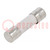 Fuse: fuse; time-lag; 12A; 500VAC; ceramic,cylindrical; 5x20mm