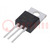 Transistor: NPN; bipolaire; 100V; 3A; 2/40W; TO220