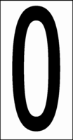 Buchstaben - O, Weiß, 19 x 14 mm, Baumwoll-Vinylgewebe, Selbstklebend, B-500