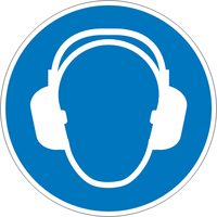 Modellbeispiel: Gebotsschild Gehörschutz benutzen (Art. 21.a7055)