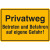Privatweg - Betreten und Befahren auf eigene Gefahr!, Alu geprägt, Gr. 30x20 cm