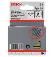 Bosch Schmalrückenklammer Typ 55 geharzt, 30, 1000er-Pack, für Druckluftnagler/Drucklufthefter