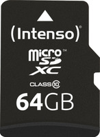 Intenso microSD-Card Class10 64GB Speicherkarte SDXC