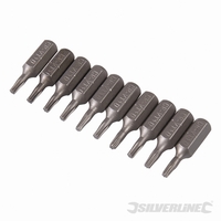 10 EMBOUTS TORX CR-V T10 SILVERLINE 581689