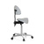 Hocker / Drehhocker / Arbeitsstuhl / Sattel TOP WORK 20 Kunstleder grau hjh OFFICE