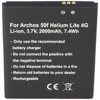 Akku nur passend für den Archos AC50FHE Akku AC50FHELI Archos 50f Helium Lite 4G, GX395872