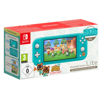 Nintendo Switch Lite Animal Crossing: New Horizons Timmy & Tommy Aloha Edition console de jeux portables 14 cm (5.5") 32 Go Écran tactile Wifi Turquoise