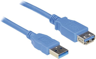 Hapena USB3AAV1 USB Kabel 1 m USB 3.2 Gen 1 (3.1 Gen 1) USB A Blau