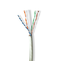 Nedis CCBG8535GY100S cable de red Gris 100 m Cat6a U/UTP (UTP)