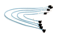 Supermicro 4 x Round SATA cable 0.56 m Black, Blue, White