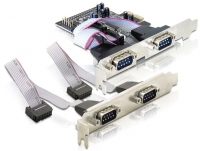 DeLOCK 4 x serial PCI Express card Schnittstellenkarte/Adapter
