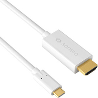 sonero X-UCC010 1 m HDMI Typ A (Standard) USB Typ-C Weiß