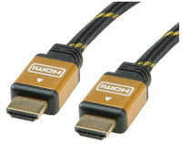 ROLINE 11.04.5506 cable HDMI 10 m HDMI tipo A (Estándar) Negro, Oro