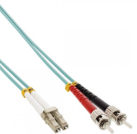 InLine 88151O fibre optic cable 15 m 2x LC 2x SC OM3 Black, Grey, Red, Turquoise, White