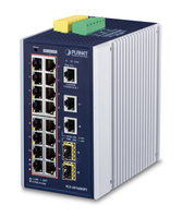 PLANET IGS-20160HPT Netzwerk-Switch Managed L2/L3 Gigabit Ethernet (10/100/1000) Power over Ethernet (PoE) Blau, Weiß