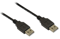 Alcasa 1m USB2.0 A USB Kabel USB A Schwarz