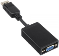 InLine 17197A video kabel adapter 0,15 m VGA (D-Sub) DisplayPort Zwart