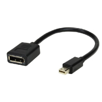 MCL MC396-0.15M DisplayPort kabel 0,15 m Mini DisplayPort Zwart