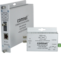 ComNet 10/100 Mbps Ethernet 1310/1550nm network media converter 100 Mbit/s Single-mode Silver